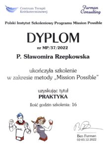Dyplom Praktyka metody "Mission Possible"